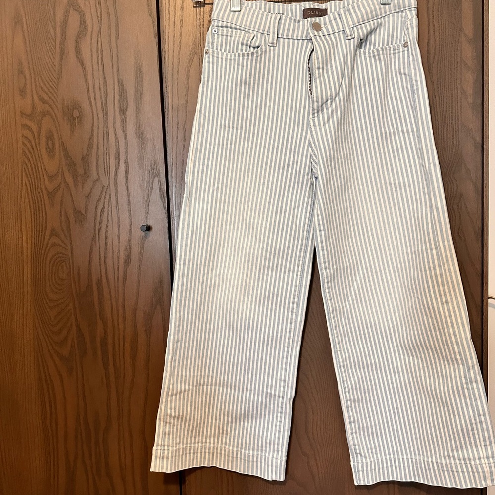 Girls DL1961 Striped Wide leg jeans